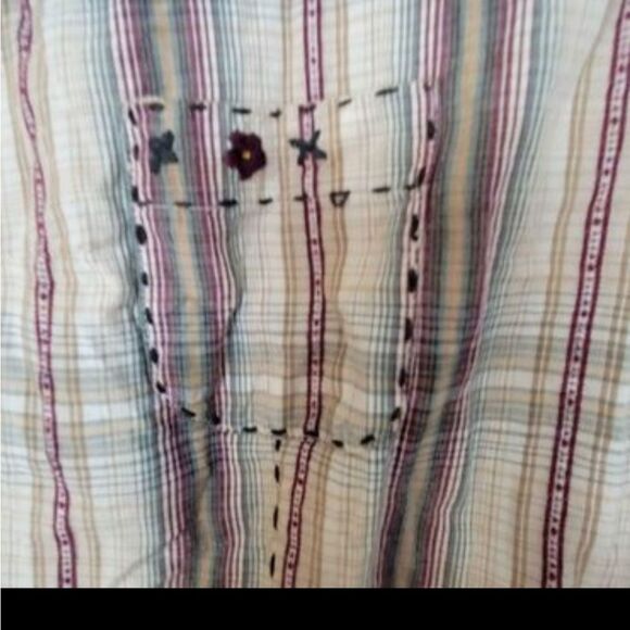 Kuhl Long Sleeve Embroidered Pearl Snap Up, Multi-Color Plaid Cotton XL - Picture 2 of 5